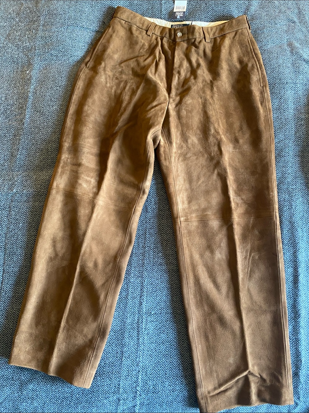 Polo by Ralph Lauren Men's Brown Suede  Pants